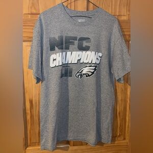 2017-2018 Official NFL Philadelphia Eagles NFC Champions T-Shirt.